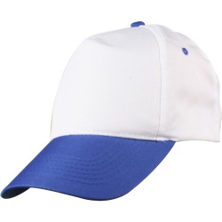 Beyaz - Saks Mavi Siperli Şapka