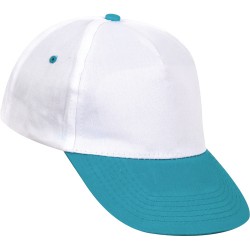 Beyaz - Turkuaz Siperli Şapka