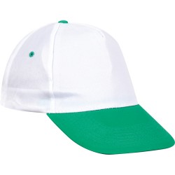Beyaz - Yeşil Siperli Şapka