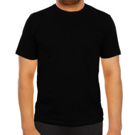 Bisiklet Yaka Siyah Tişört