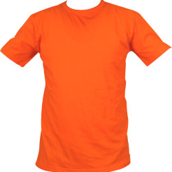 Bisiklet Yaka Turuncu Tişört