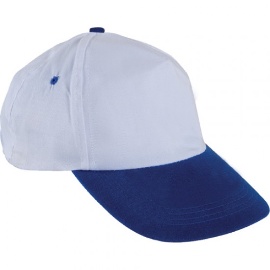 Beyaz Şapka - Saks Mavi Siperli