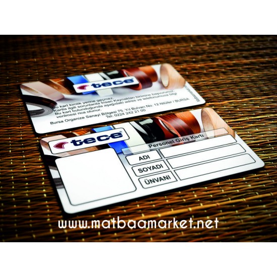PERSONEL KARTI - ÖĞRENCİ KİMLİK KARTI - PLASTİK KART