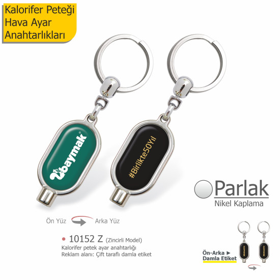 Purjör Petek Hava Alma Anahtarlığı – Promosyon Metal Anahtarlık