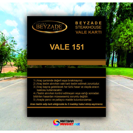 Vale Kartı & Otopark Kartı