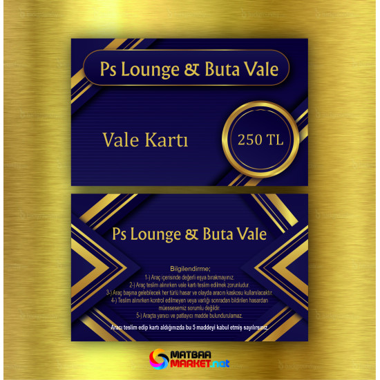 Vale Kartı & Otopark Kartı